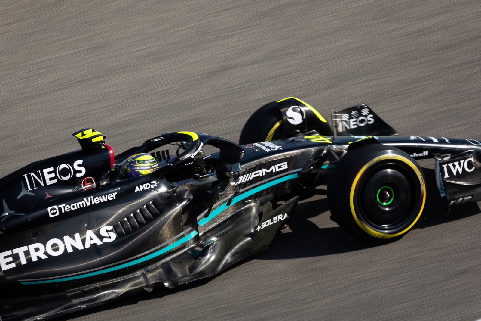 Lewis Hamilton (GBR ) Mercedes AMG F1 W14. Kejuaraan Dunia Formula 1, Rd 1, Grand Prix Bahrain, Sakhir, Bahrain,