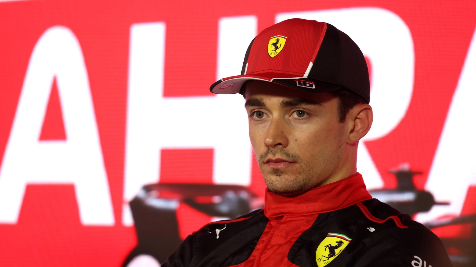 Charles Leclerc (MON) Ferrari in the post qualifying FIA Press Conference. Formula 1 World Championship, Rd 1, Bahrain