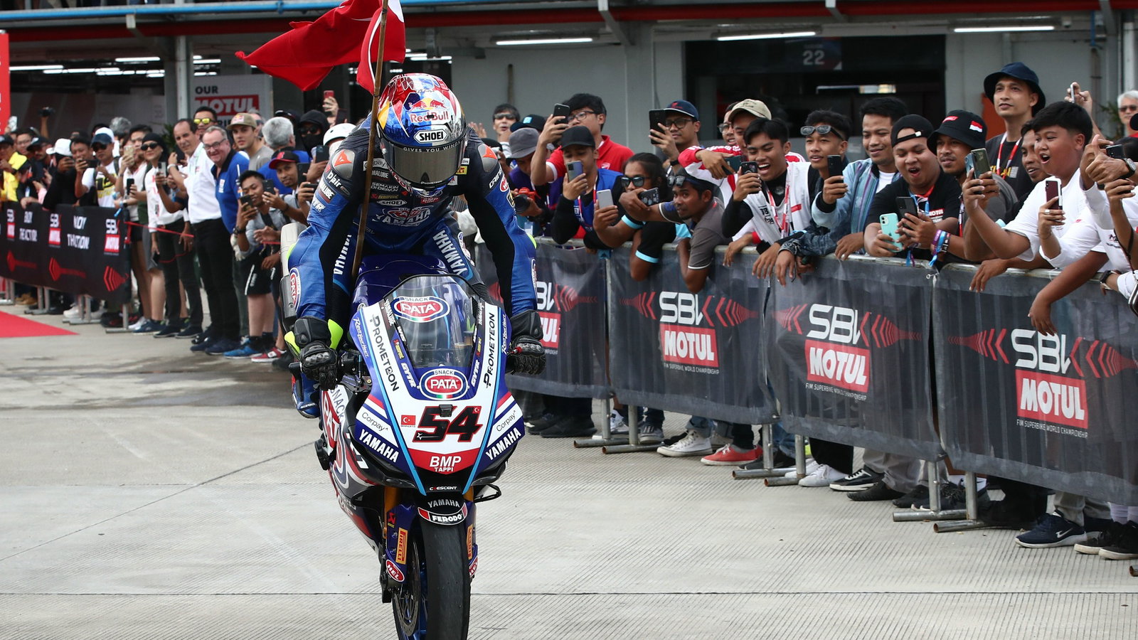 Toprak Razgatlioglu Superpole race, Indonesian WorldSBK, 5 March