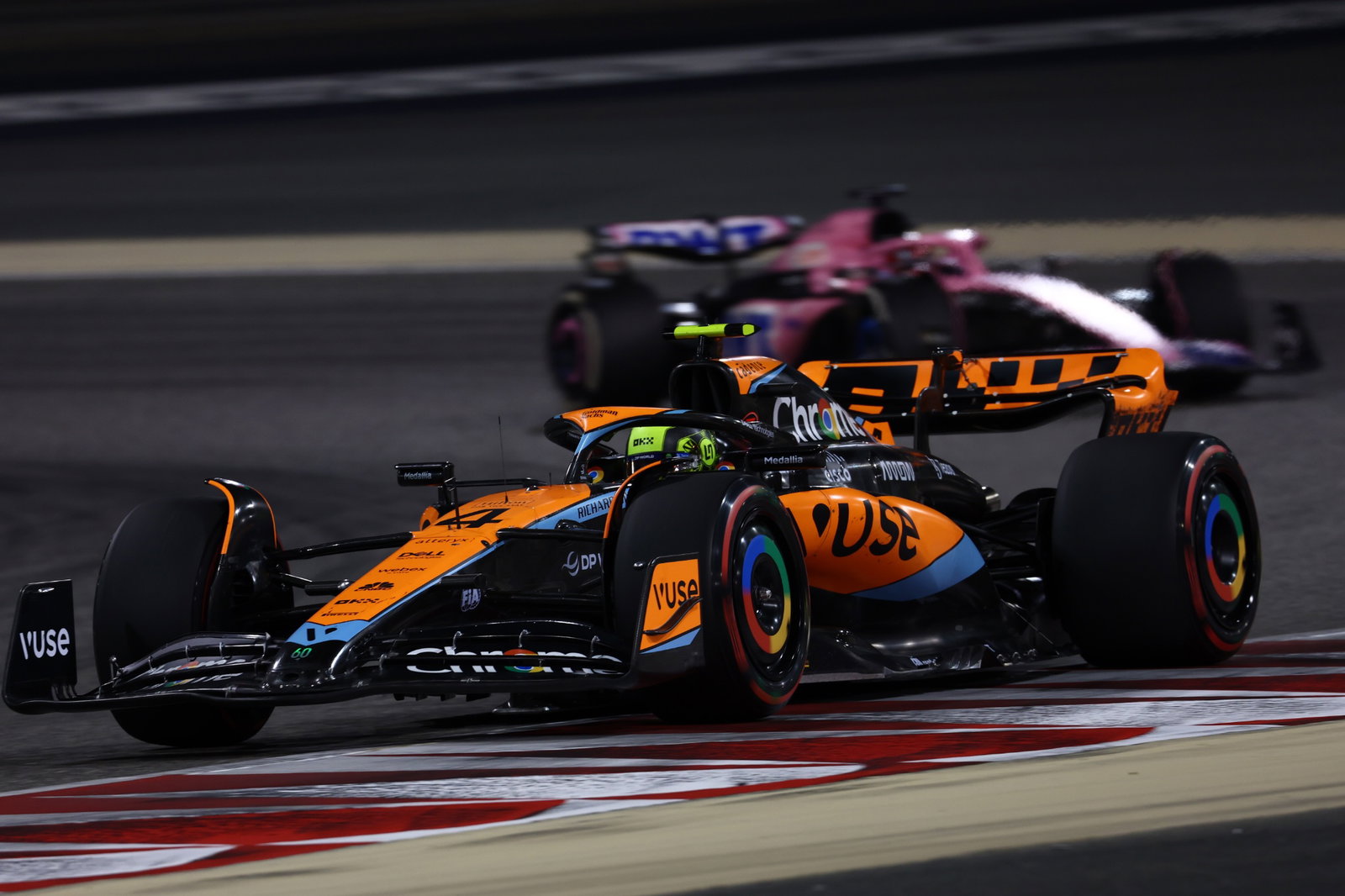 Lando Norris (GBR) McLaren MCL60. Formula 1 World Championship, Rd 1, Bahrain Grand Prix, Sakhir, Bahrain, Race Day. -