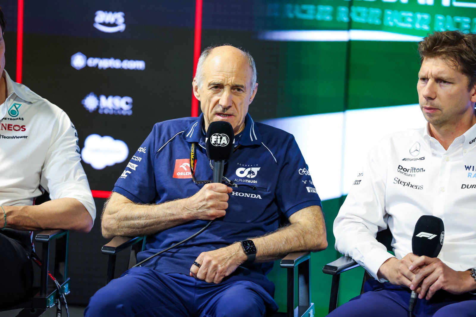 Franz Tost (AUT) AlphaTauri Team Principal, in the FIA Press Conference. Formula 1 World Championship, Rd 2, Saudi Arabian