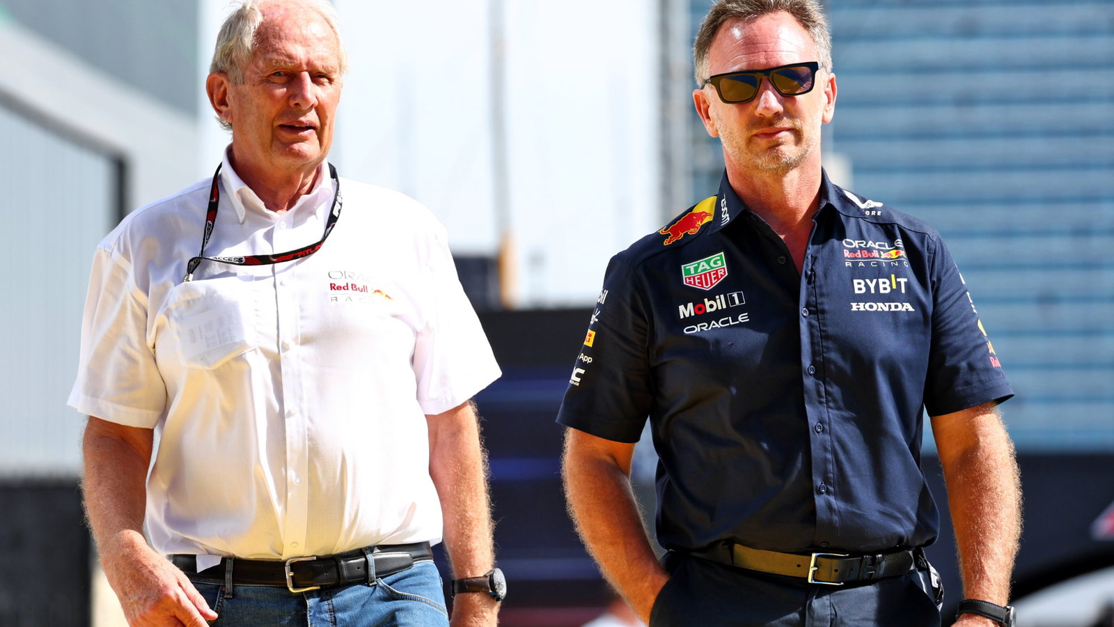 (L to R): Dr Helmut Marko (AUT) R
