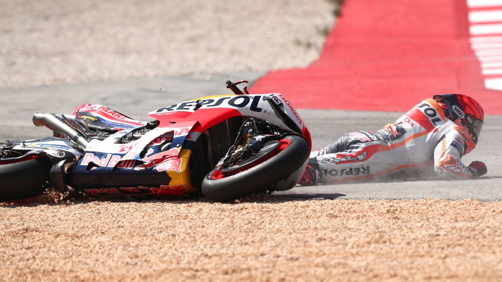 Miguel Oliveira, Marc Marquez crash, MotoGP race, Portuguese MotoGP, 26 March