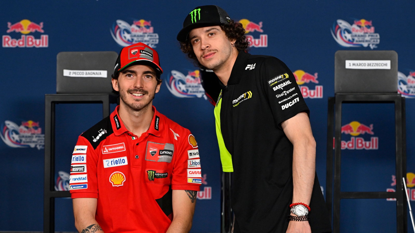 Marco Bezzecchi, Francesco Bagnaia Ducati MotoGP COTA