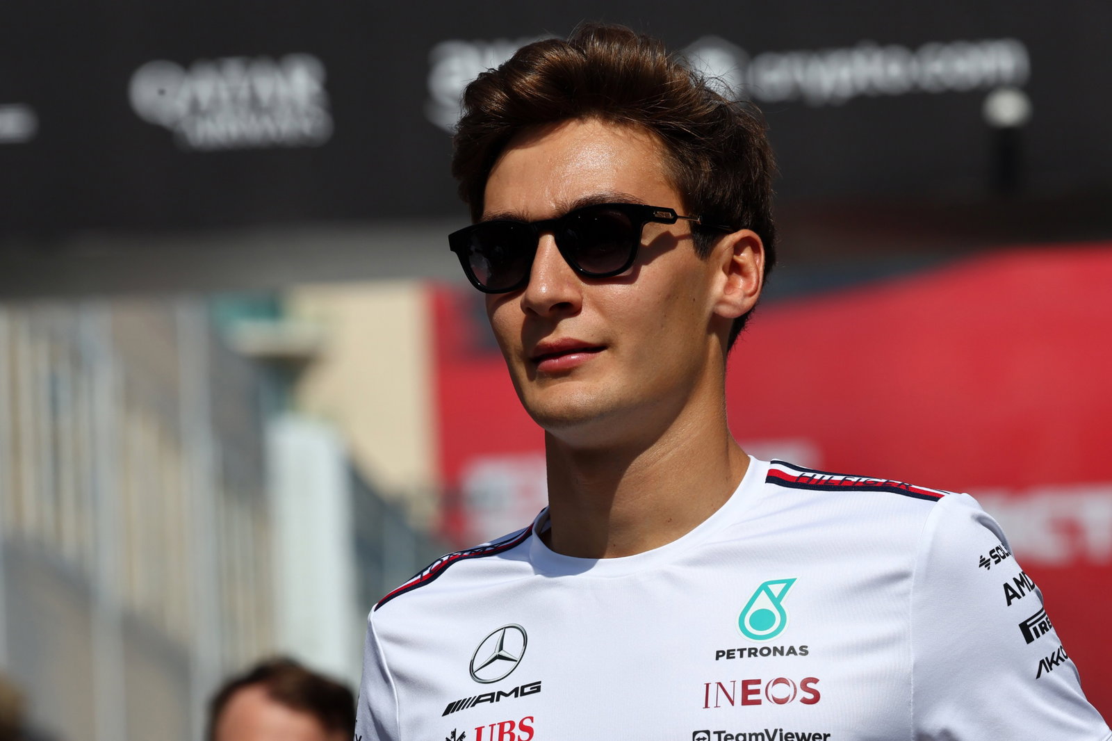 George Russell (GBR) Mercedes AMG F1. Formula 1 World Championship, Rd 4, Azerbaijan Grand Prix, Baku Street Circuit,