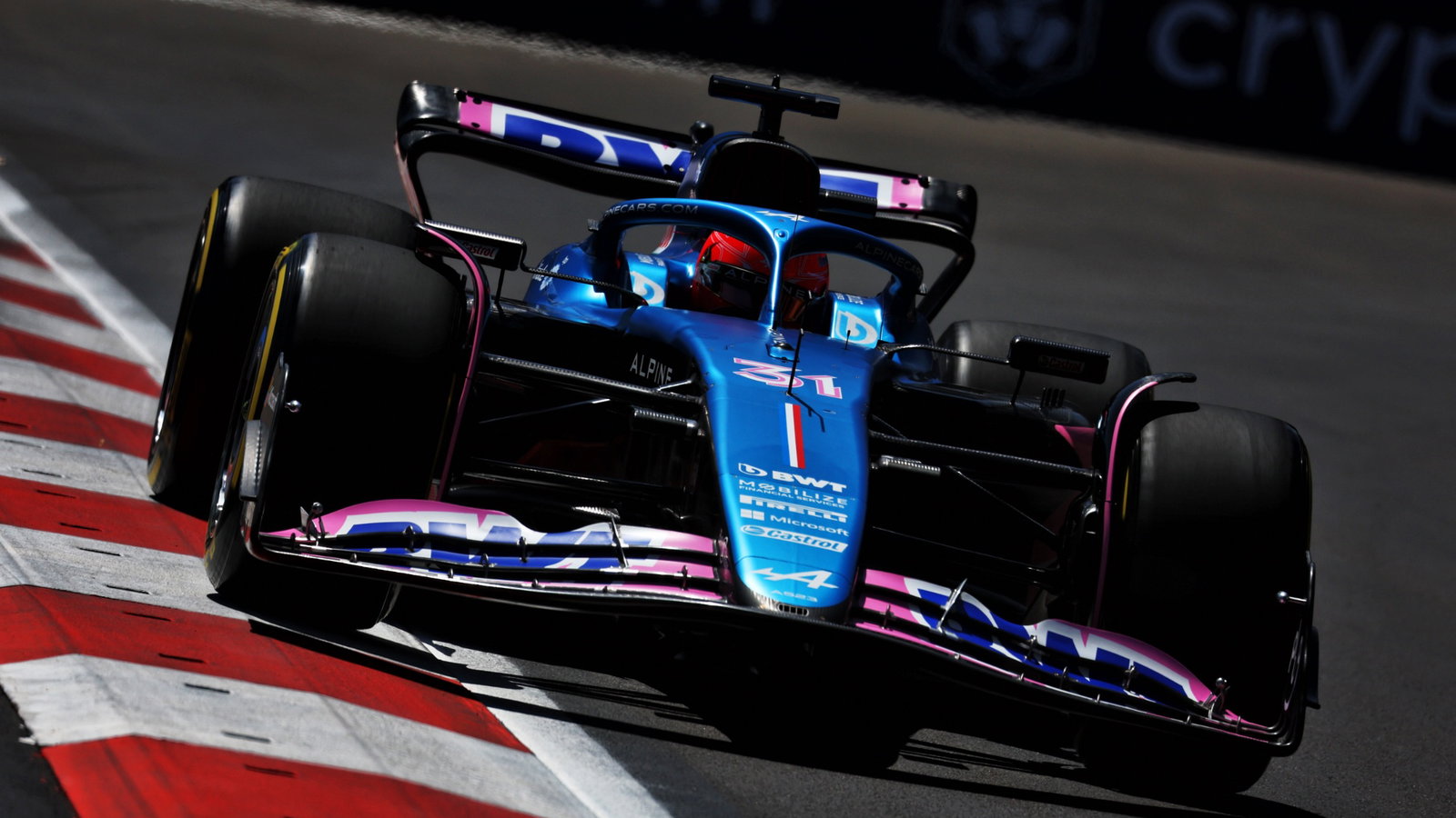 Esteban Ocon (FRA) Alpine F1 Team A523. Formula 1 World Championship, Rd 4, Azerbaijan Grand Prix, Baku Street Circuit,