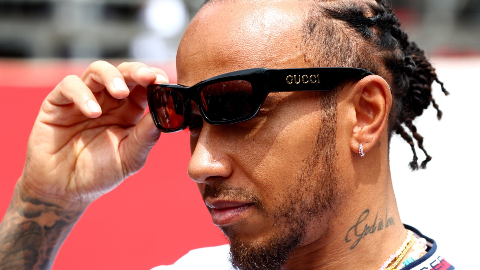 Lewis Hamilton (GBR) Mercedes AMG F1 on the drivers' parade. Formula 1 World Championship, Rd 4, Azerbaijan Grand Prix,