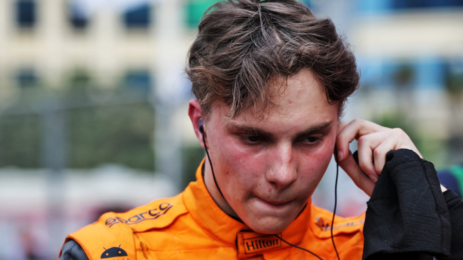 Oscar Piastri (AUS) McLaren in parc ferme. Formula 1 World Championship, Rd 4, Azerbaijan Grand Prix, Baku Street Circuit,