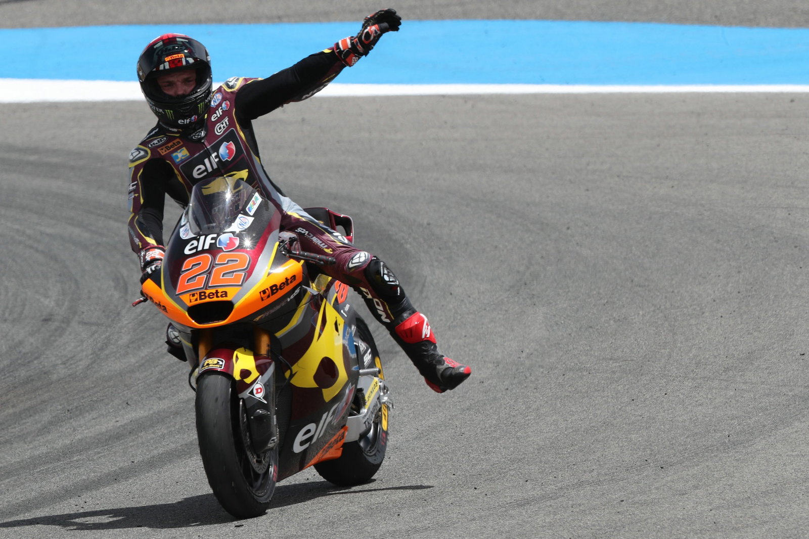 Sam Lowes, Moto2 race, Spanish MotoGP, 30 April