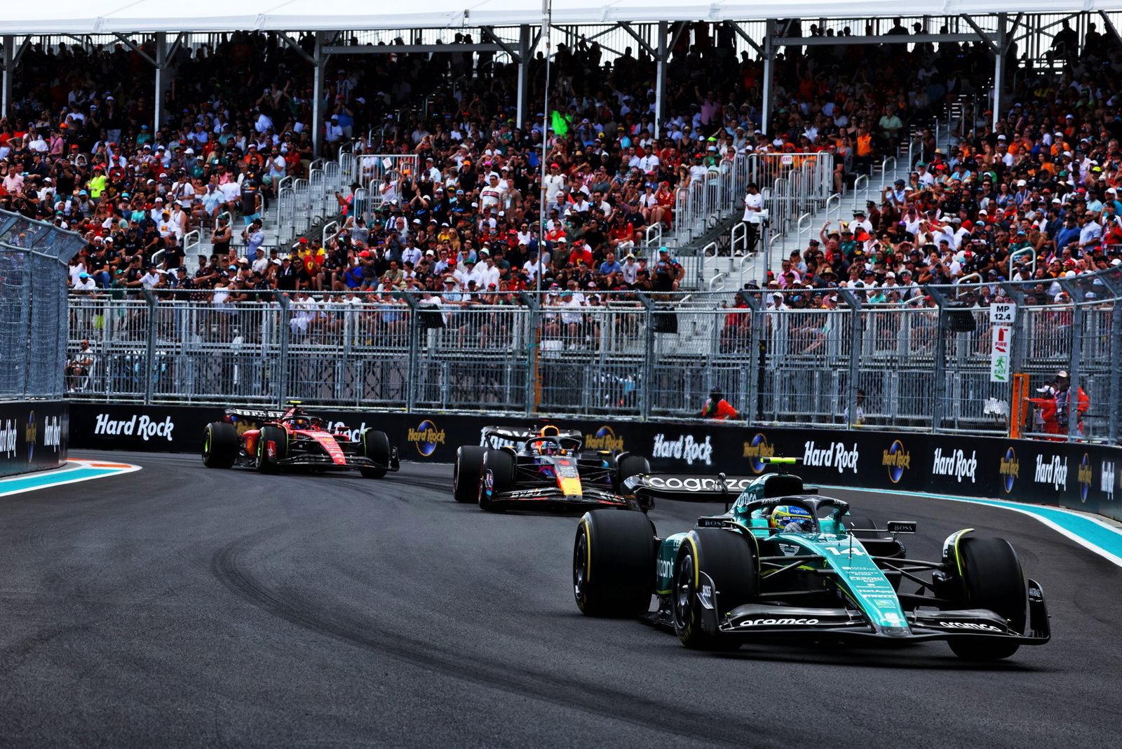 Fernando Alonso (ESP ) Tim F1 Aston Martin AMR23. Kejuaraan Dunia Formula 1, Rd 5, Miami Grand Prix, Miami, Florida,