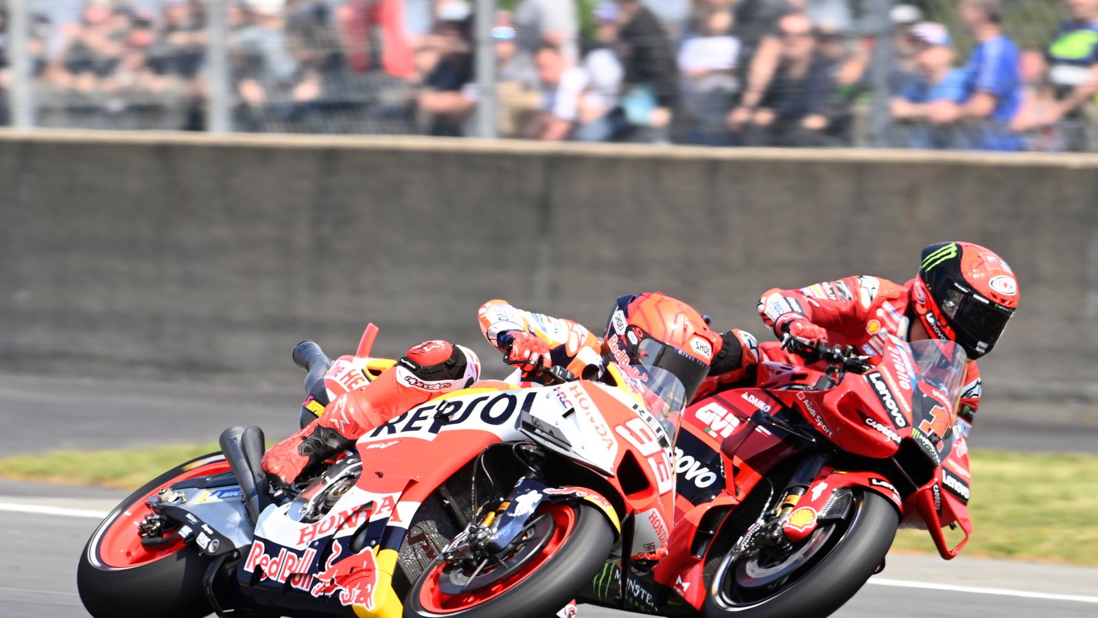 Francesco Bagnaia, Marc Marquez MotoGP Le Mans 2023