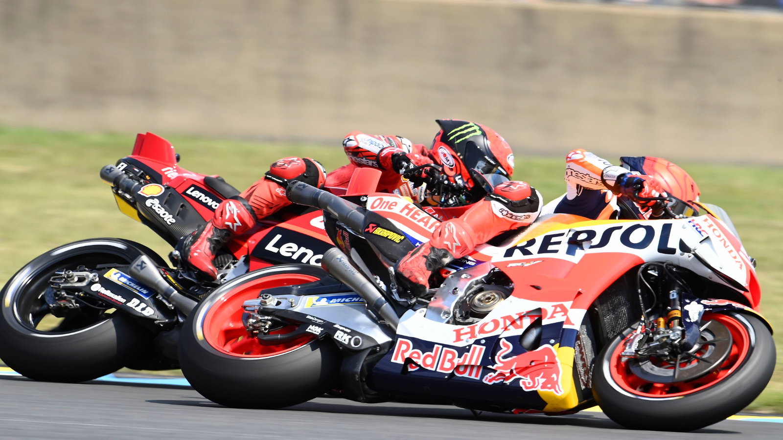 Francesco Bagnaia, Marc Marquez MotoGP Le Mans 2023