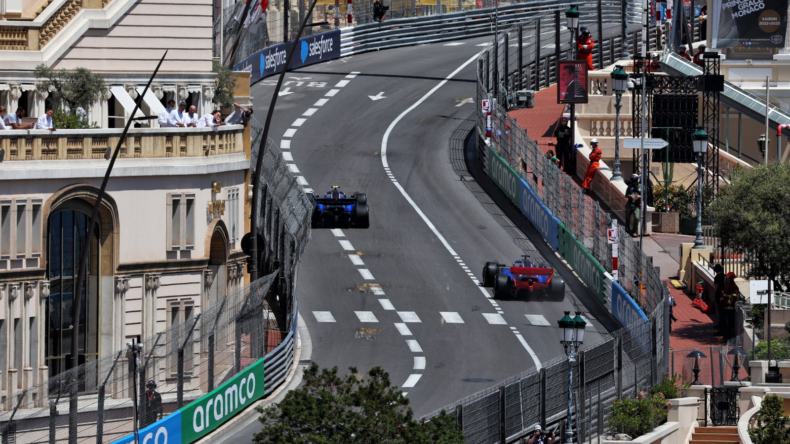 Logan Sargeant (USA) Williams Racing FW45 and team mate Alexander Albon (THA) Williams Racing FW45. Formula 1 World