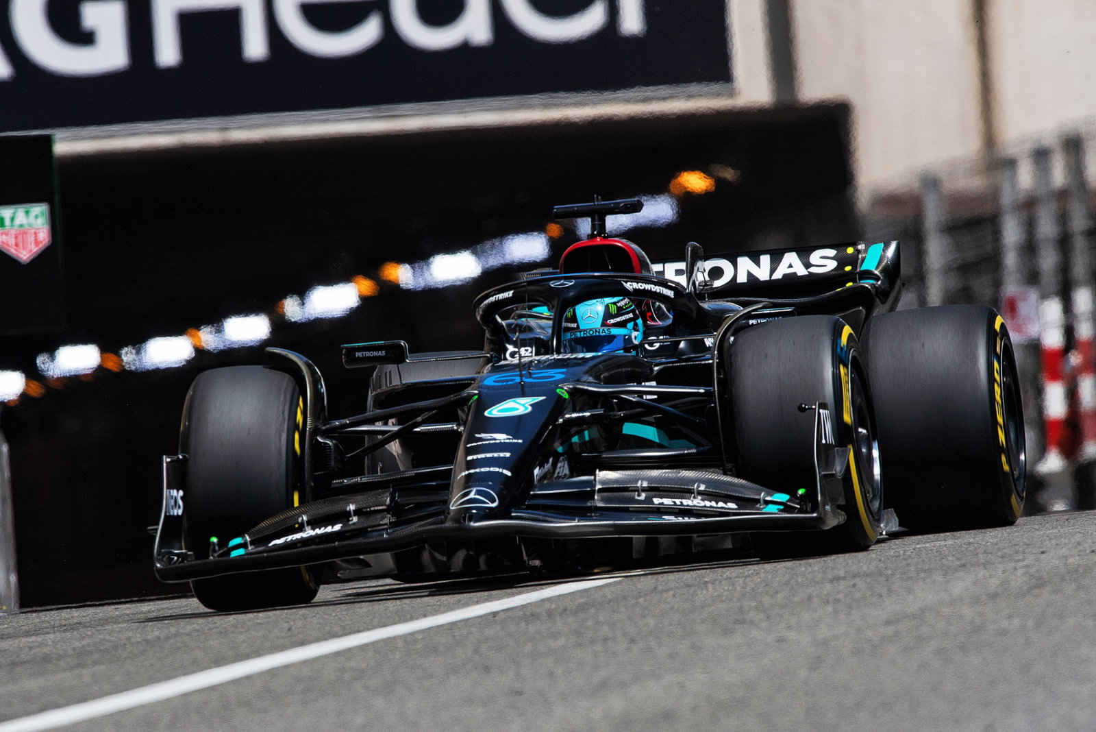 George Russell (GBR ) Mercedes AMG F1 W14. Kejuaraan Dunia Formula 1, Rd 7, Grand Prix Monako, Monte Carlo, Monako,