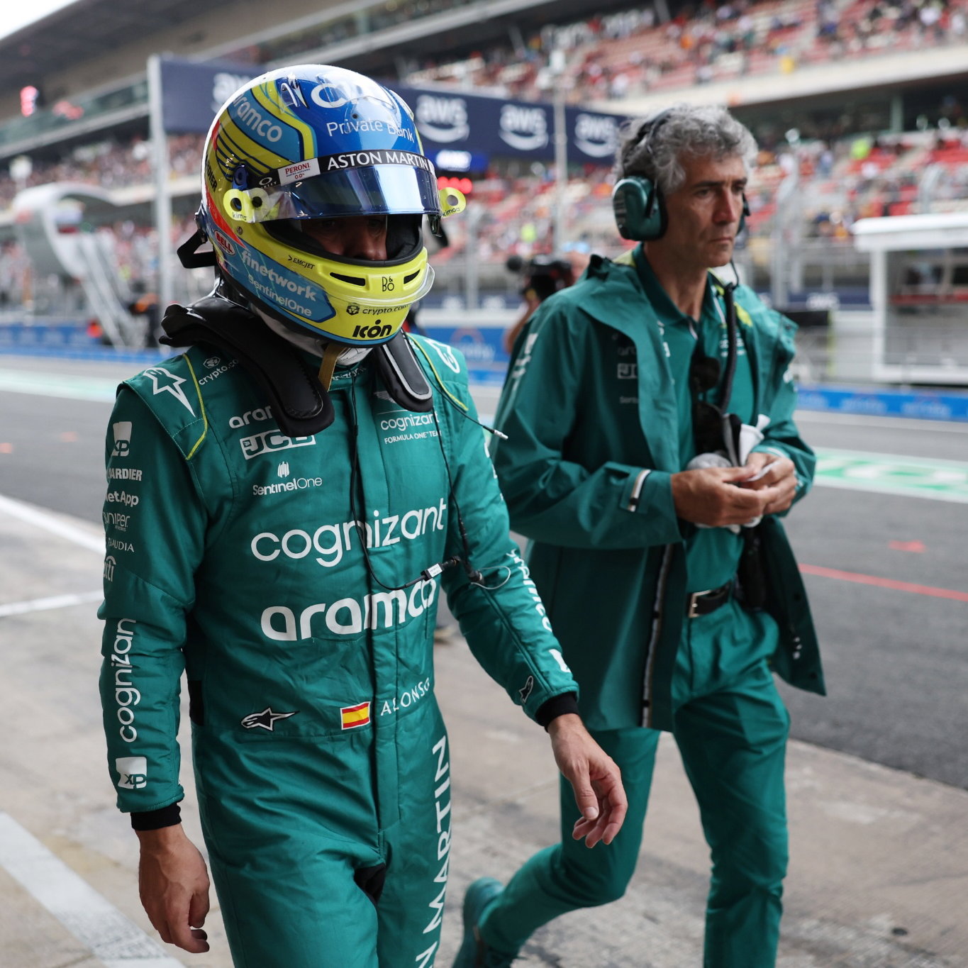 Fernando Alonso (ESP) Aston Martin F1 Team. Formula 1 World Championship, Rd 8, Spanish Grand Prix, Barcelona, Spain,