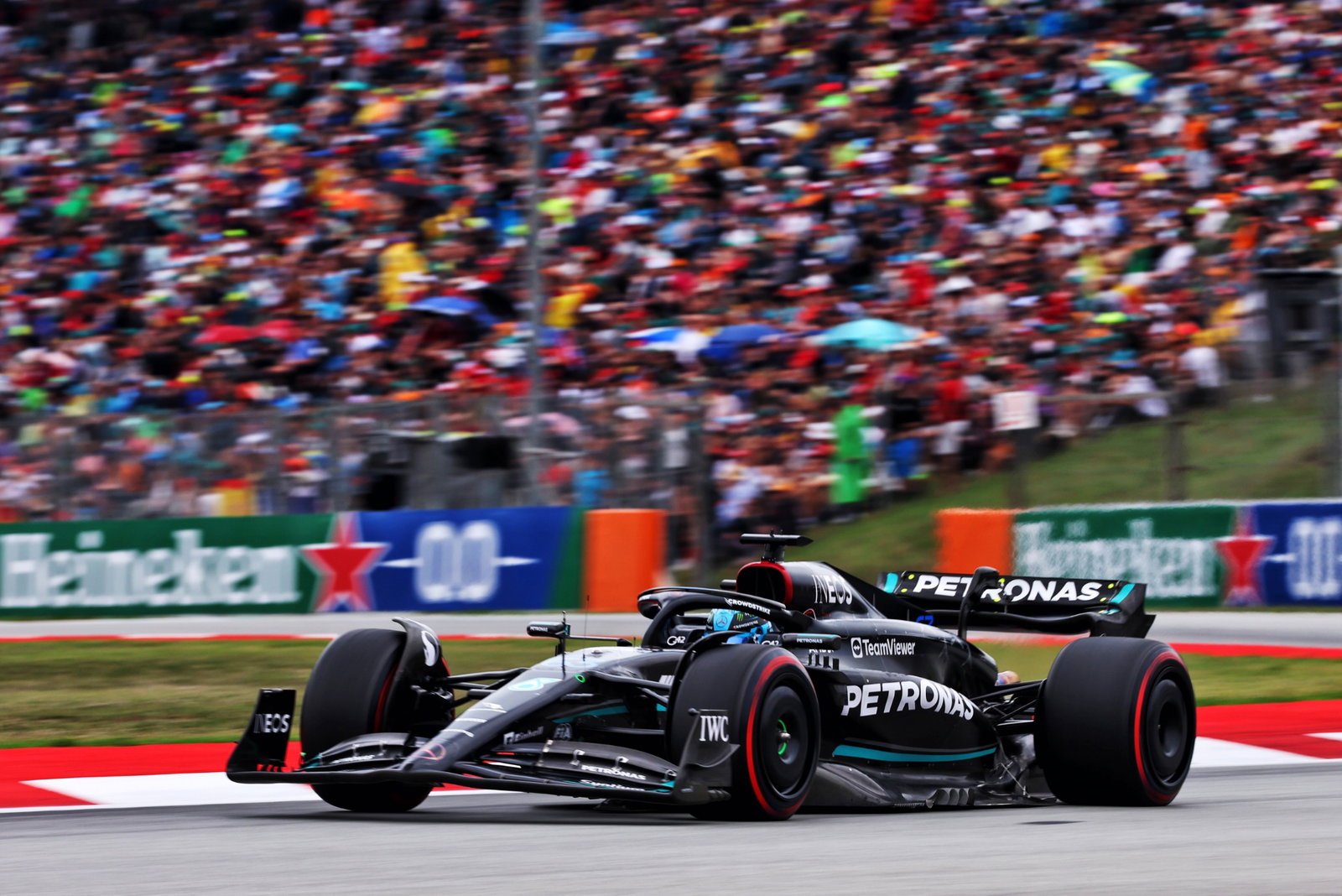 George Russell (GBR) Mercedes AMG F1 W14. Formula 1 World Championship, Rd 8, Spanish Grand Prix, Barcelona, Spain,