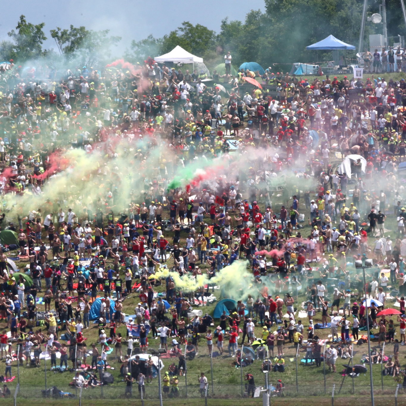 Fans, MotoGP race, Italian MotoGP, 11 June