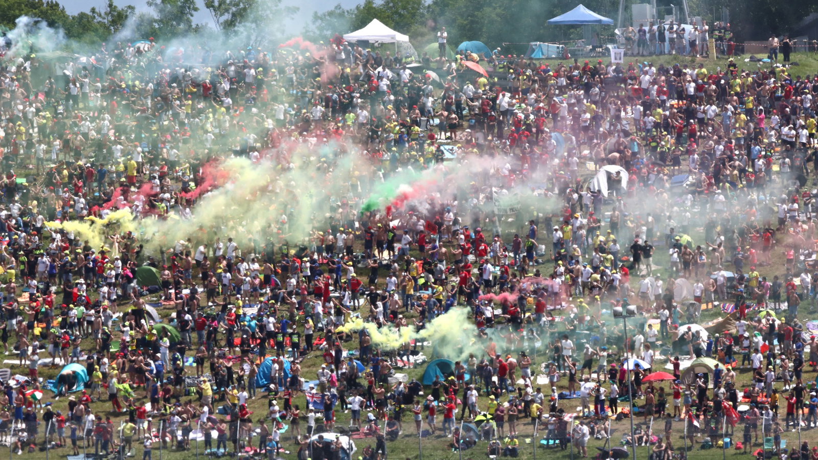 Fans, MotoGP race, Italian MotoGP, 11 June