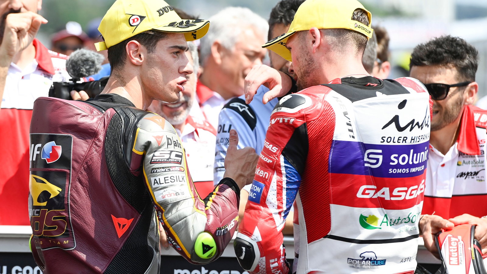 Tony Arbolino, Jake Dixon, Moto2 race, German MotoGP, 18 June