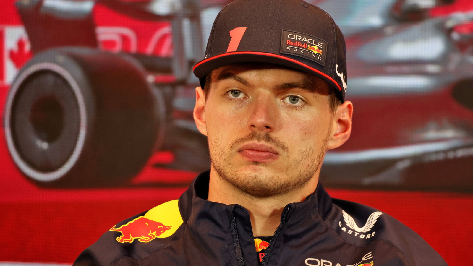 Max Verstappen (NLD) Red Bull Racing in the post race FIA Press Conference. Formula 1 World Championship, Rd 9, Canadian