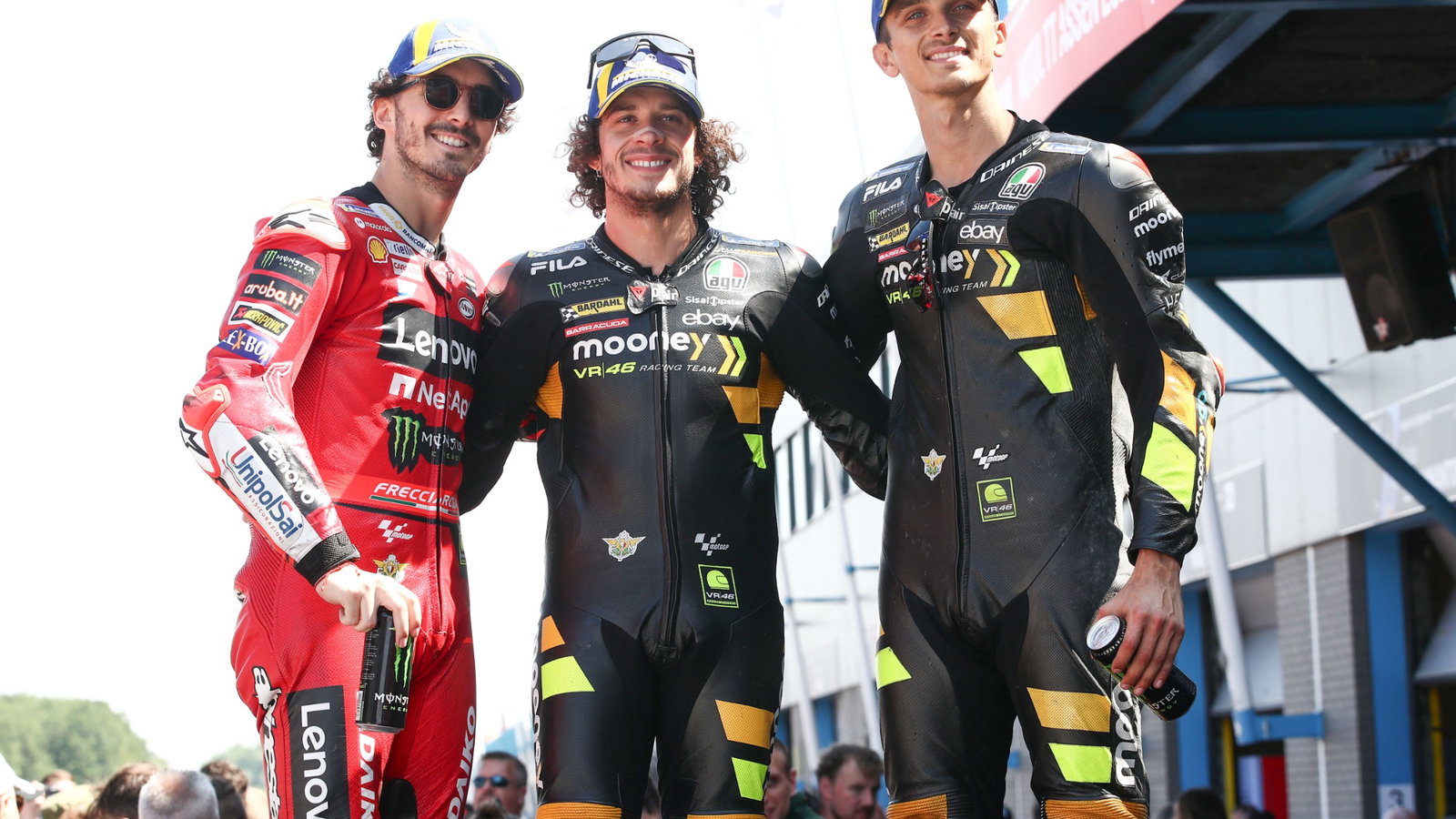 Francesco Bagnaia, Marco Bezzecchi, Luca Marini, MotoGP, Dutch MotoGP, 24 June