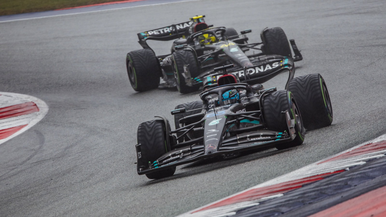 George Russell (GBR) Mercedes AMG F1 W14. Formula 1 World Championship, Rd 10, Austrian Grand Prix, Spielberg, Austria,