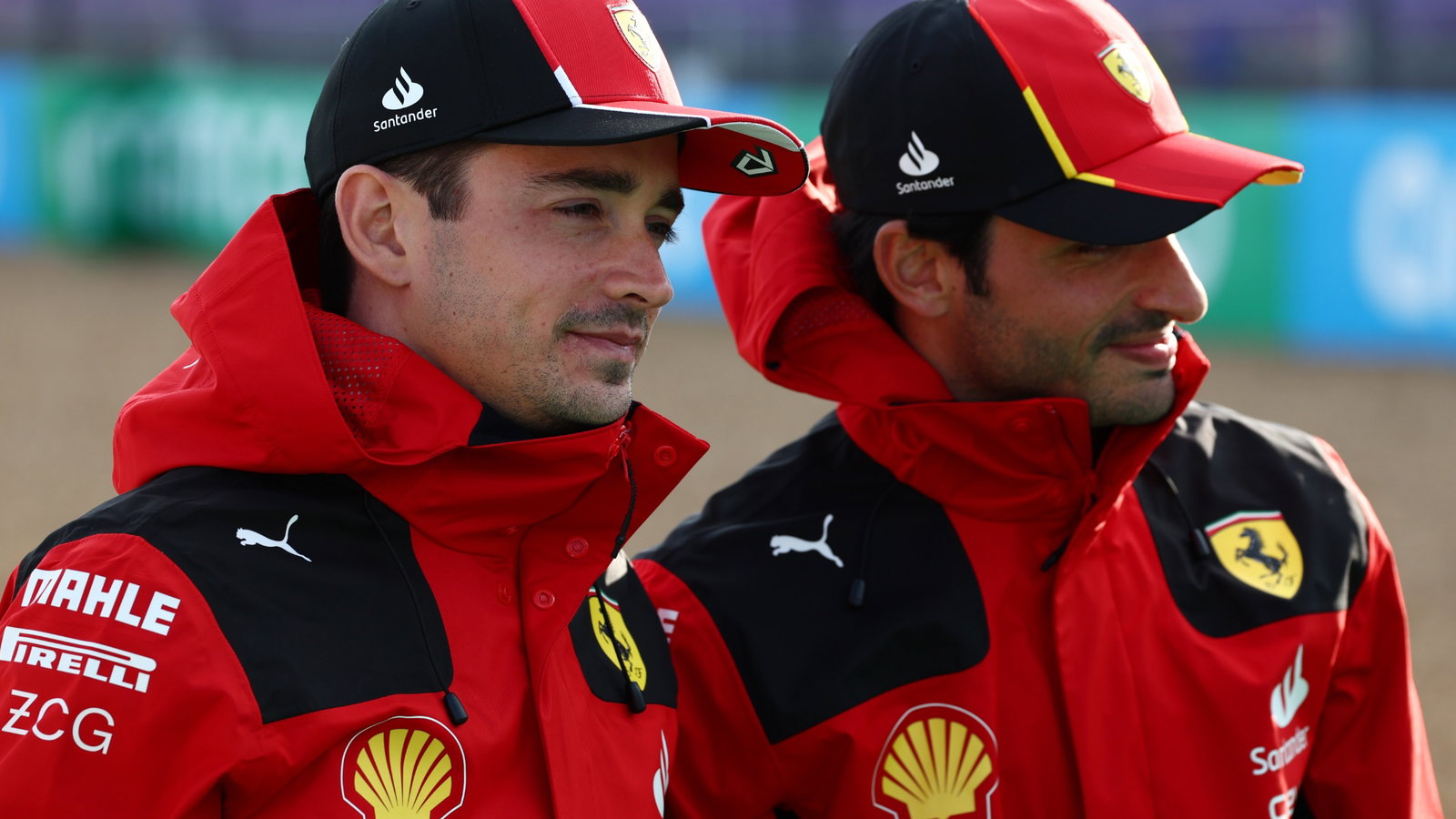 (L to R): Charles Leclerc (MON) Ferrari with team mate Carlos Sainz Jr (ESP) Ferrari. Formula 1 World Championship, Rd 11,