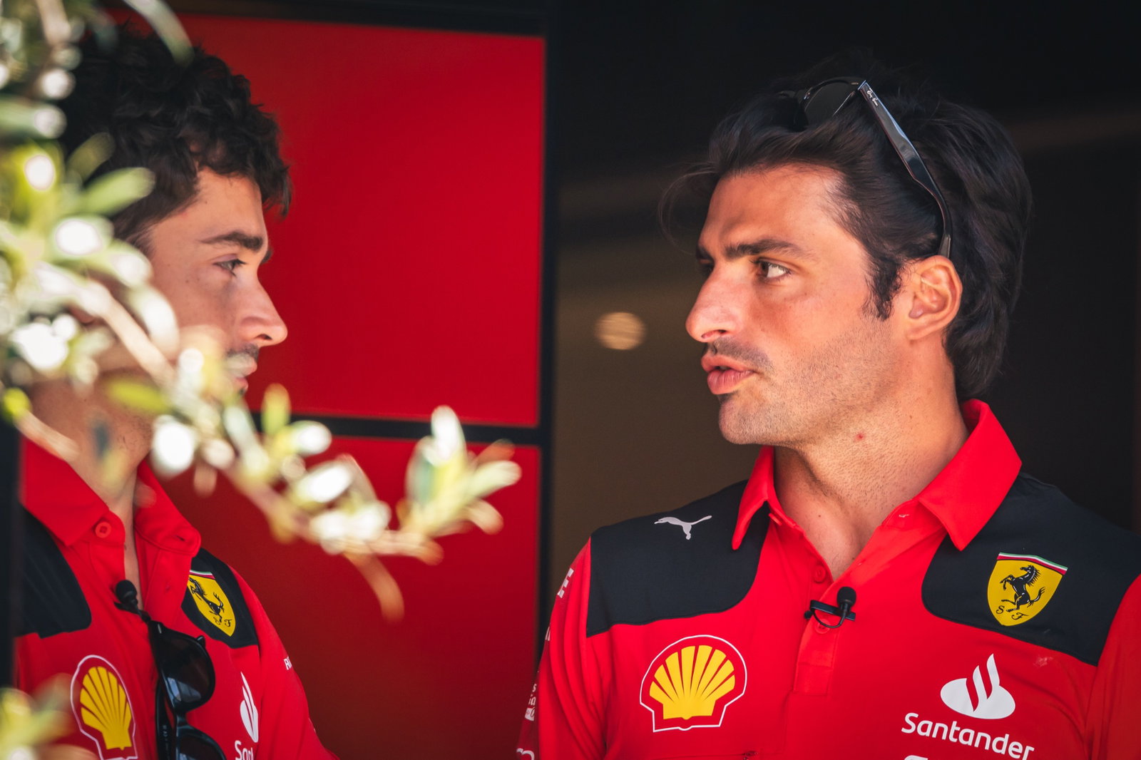 (L to R): Charles Leclerc (MON) Ferrari with Carlos Sainz Jr (ESP) Ferrari. Formula 1 World Championship, Rd 12, Hungarian