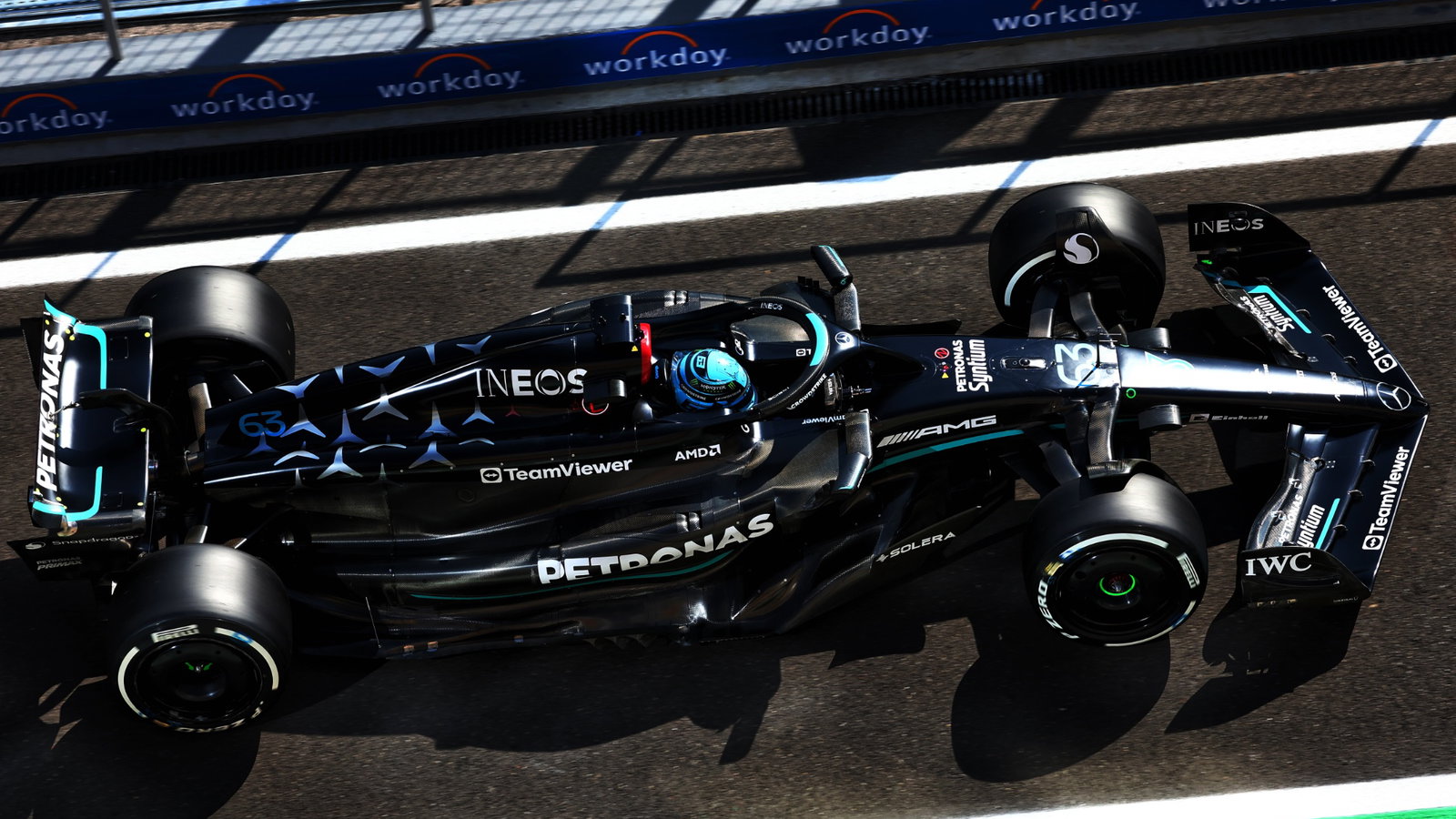 George Russell (GBR) Mercedes AM