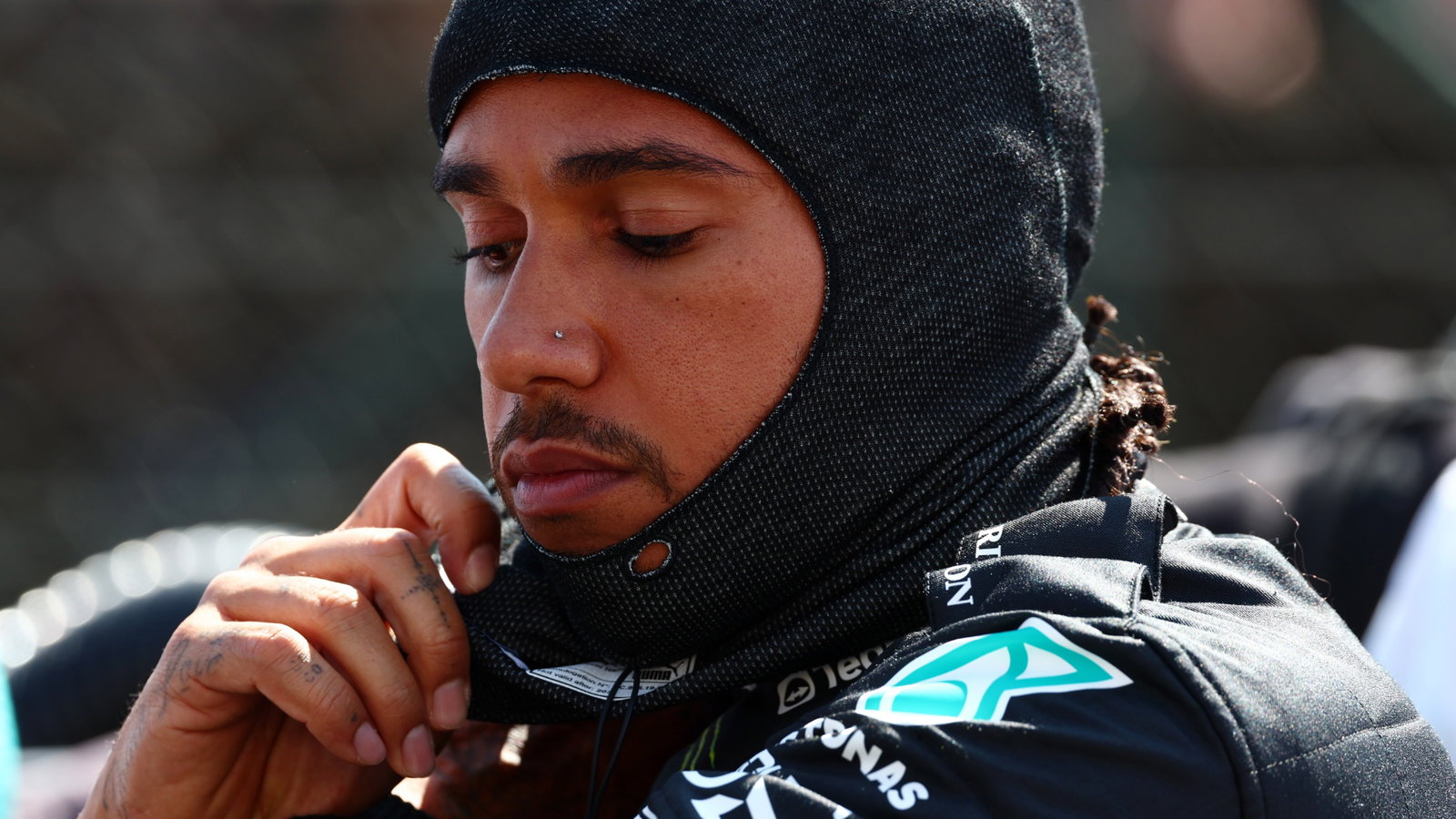 Lewis Hamilton (GBR) Mercedes AMG F1 on the grid. Formula 1 World Championship, Rd 12, Hungarian Grand Prix, Budapest,