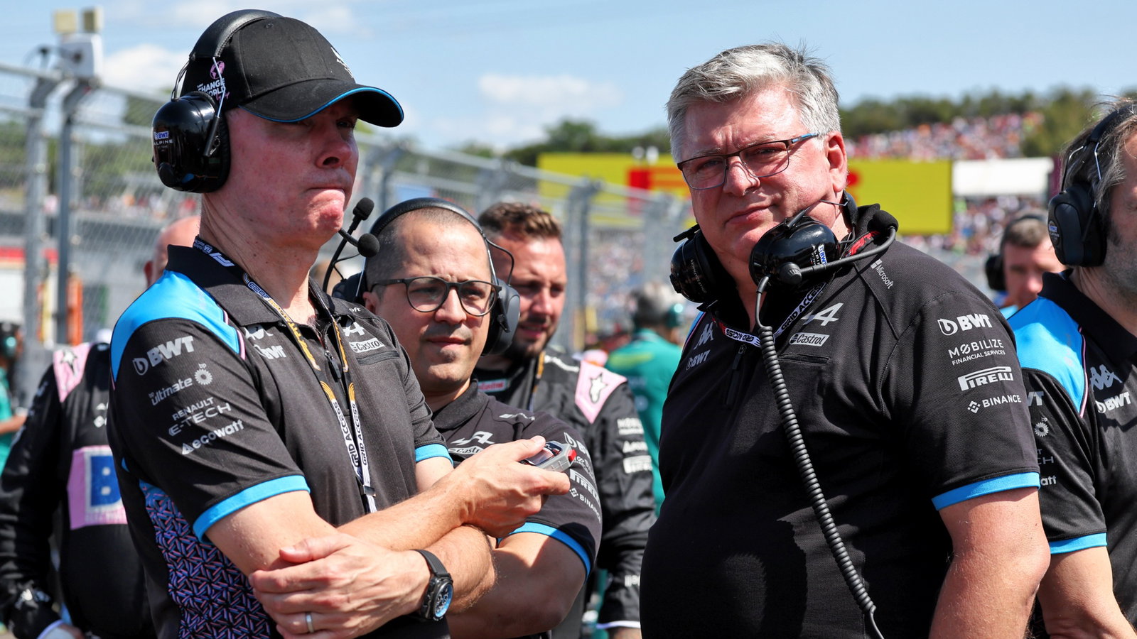 (L to R): Alan Permane (GBR) Alpine F1