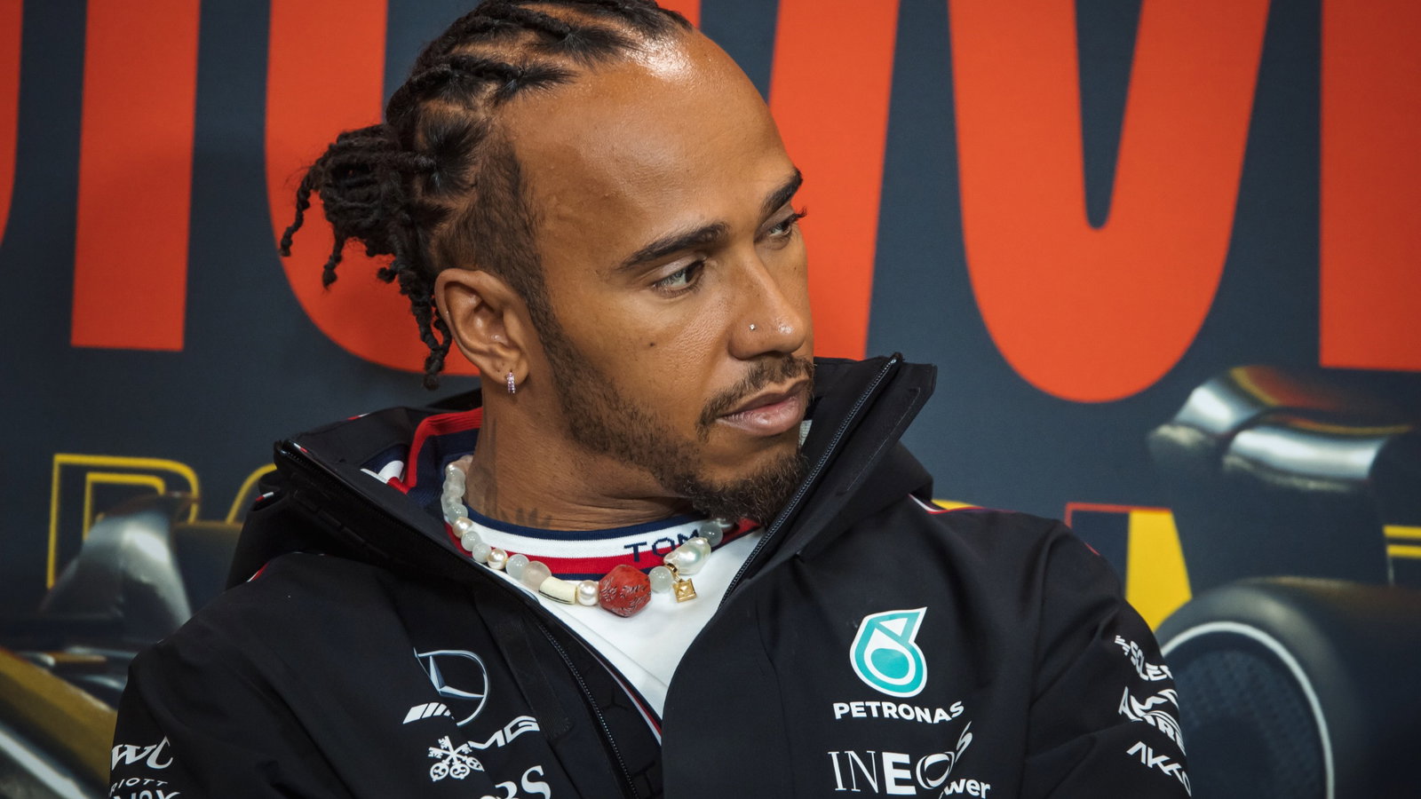 Lewis Hamilton (GBR) Mercedes AMG F1 in the FIA Press Conference. Formula 1 World Championship, Rd 13, Belgian Grand Prix,