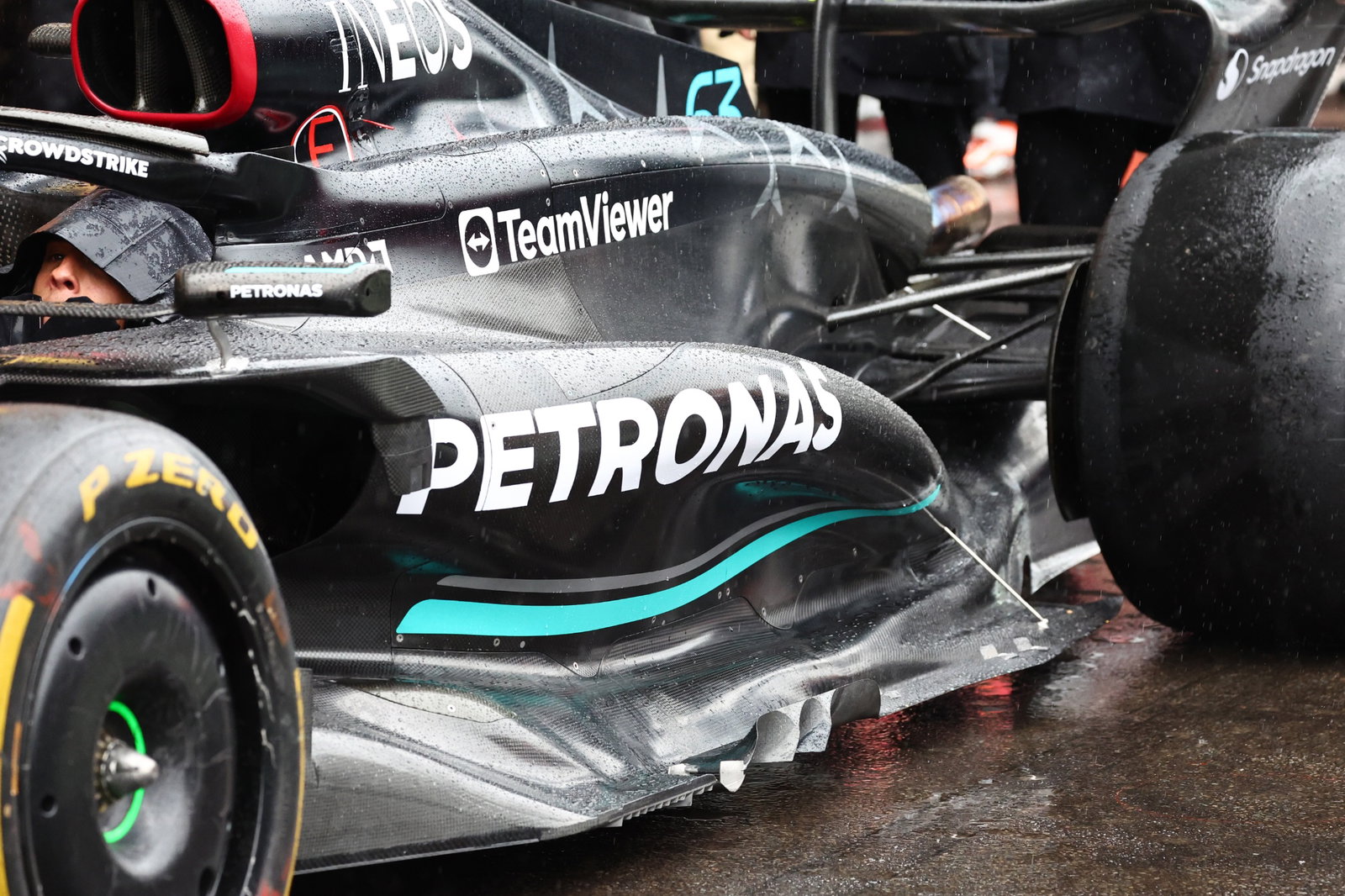 Mercedes AMG F1 W14 sidepod. Formula 1 World Championship, Rd 13, Belgian Grand Prix, Spa Francorchamps, Belgium,