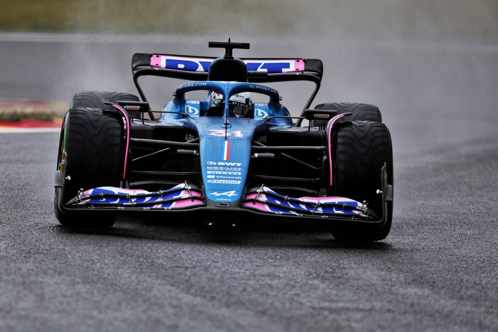 Esteban Ocon (FRA) Alpine F1 Team A523. Formula 1 World Championship, Rd 13, Belgian Grand Prix, Spa Francorchamps,