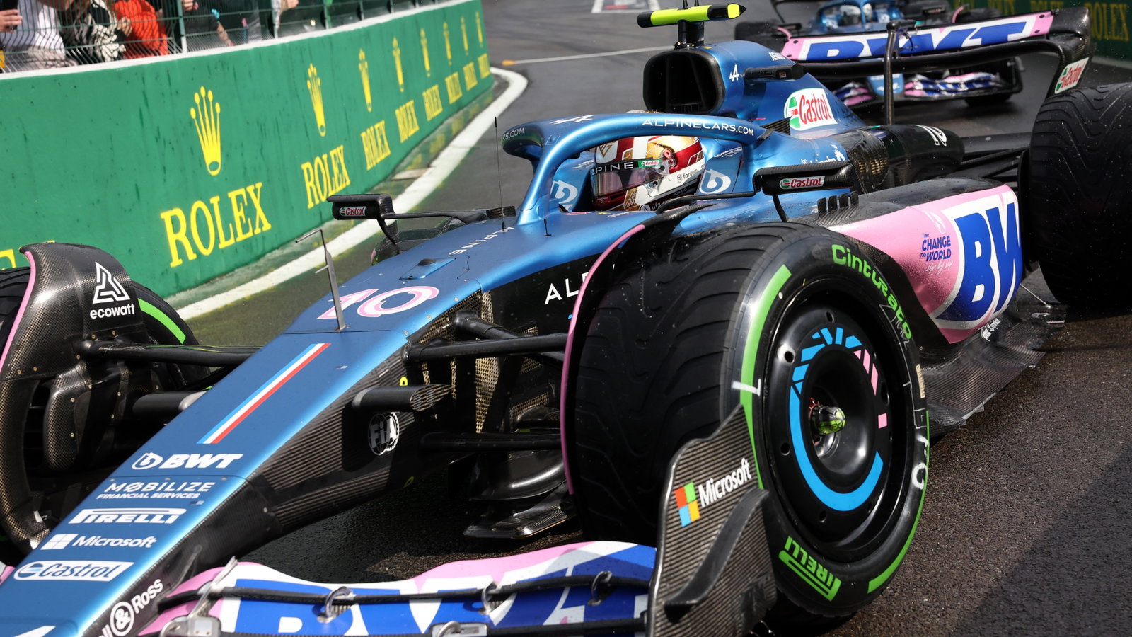 Pierre Gasly (FRA) Alpine F1 Team A523 leaves the pits. Formula 1 World Championship, Rd 13, Belgian Grand Prix, Spa
