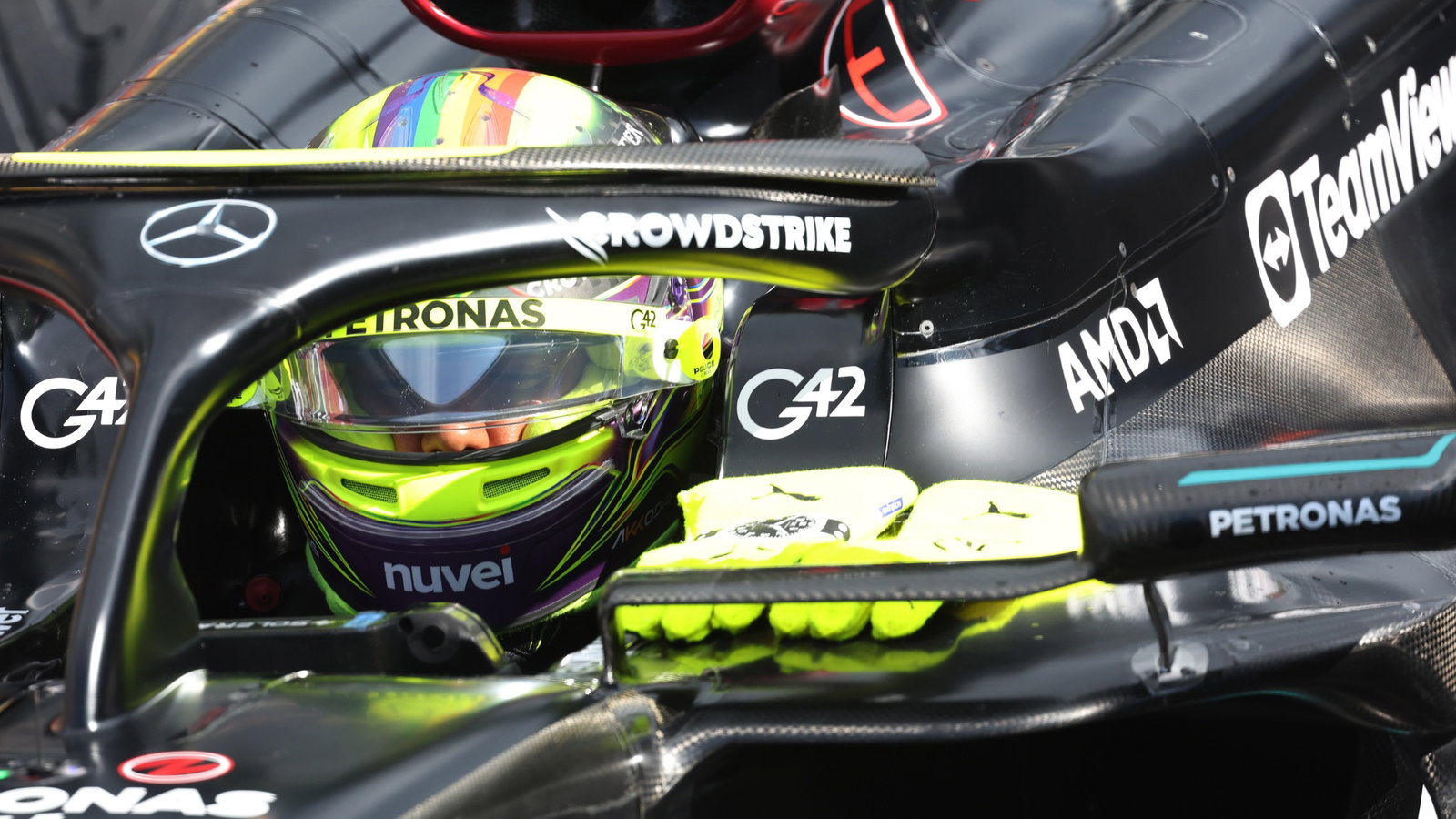 Lewis Hamilton (GBR) Mercedes AMG F1 W14 at the end of the pit lane. Formula 1 World Championship, Rd 13, Belgian Grand