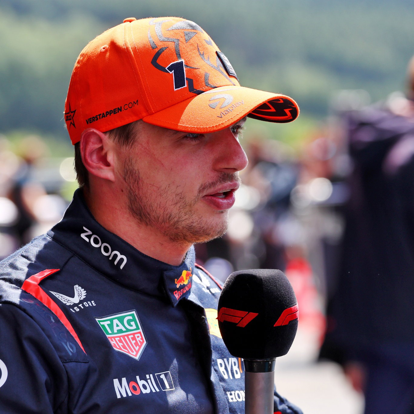 Max Verstappen (NLD) Red Bull Racing, first position, in Sprint Qualifying parc ferme. Formula 1 World Championship, Rd
