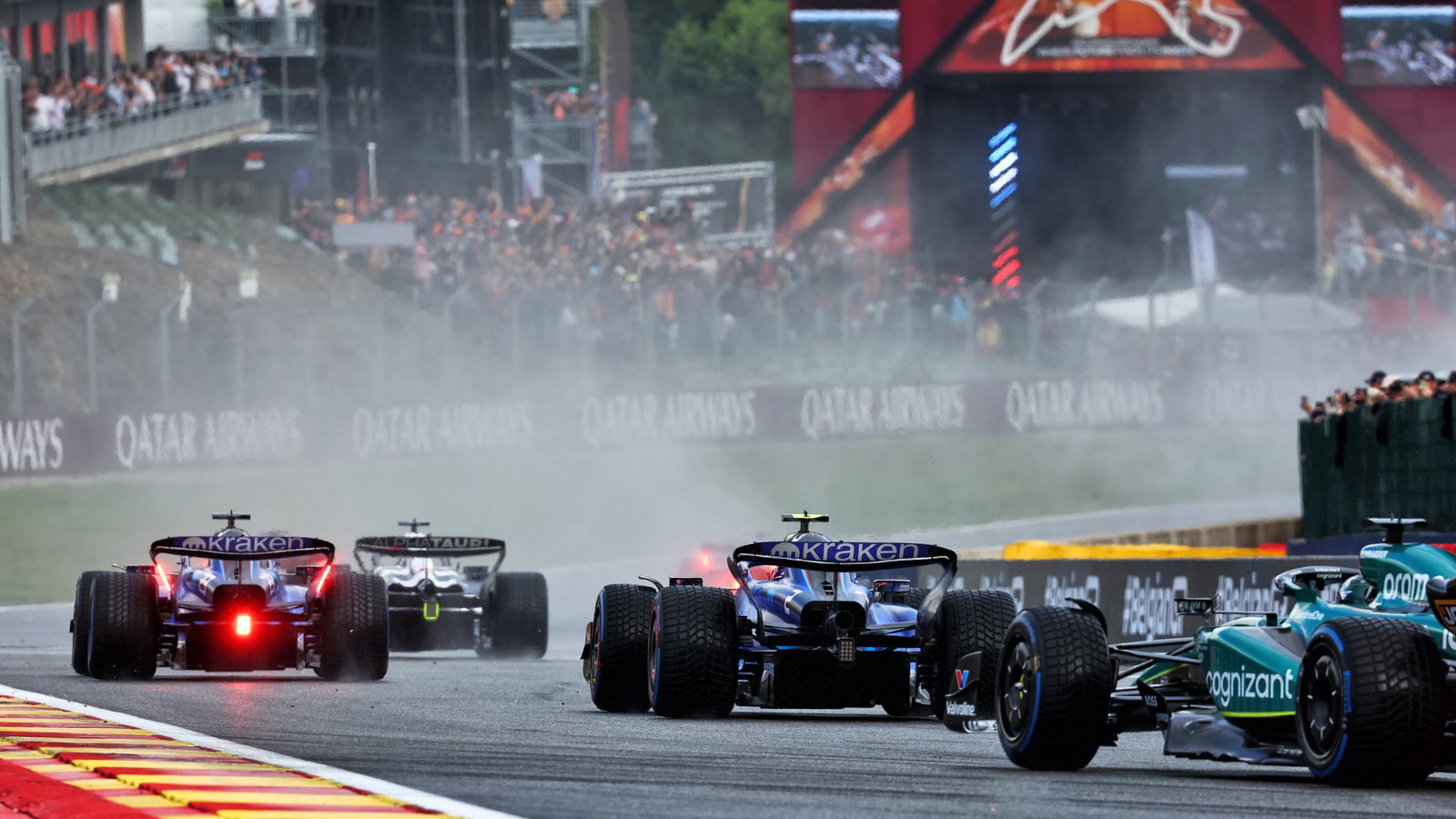 Alexander Albon (THA) Williams Racing FW45 and Logan Sargeant (USA) Williams Racing FW45. Formula 1 World Championship, Rd