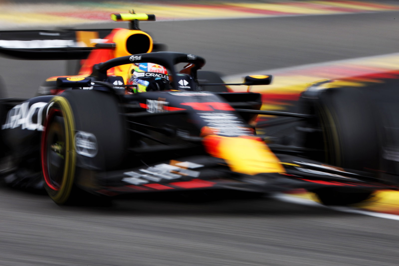 Sergio Perez (MEX) Red Bull Racing RB19. Formula 1 World Championship, Rd 13, Belgian Grand Prix, Spa Francorchamps,