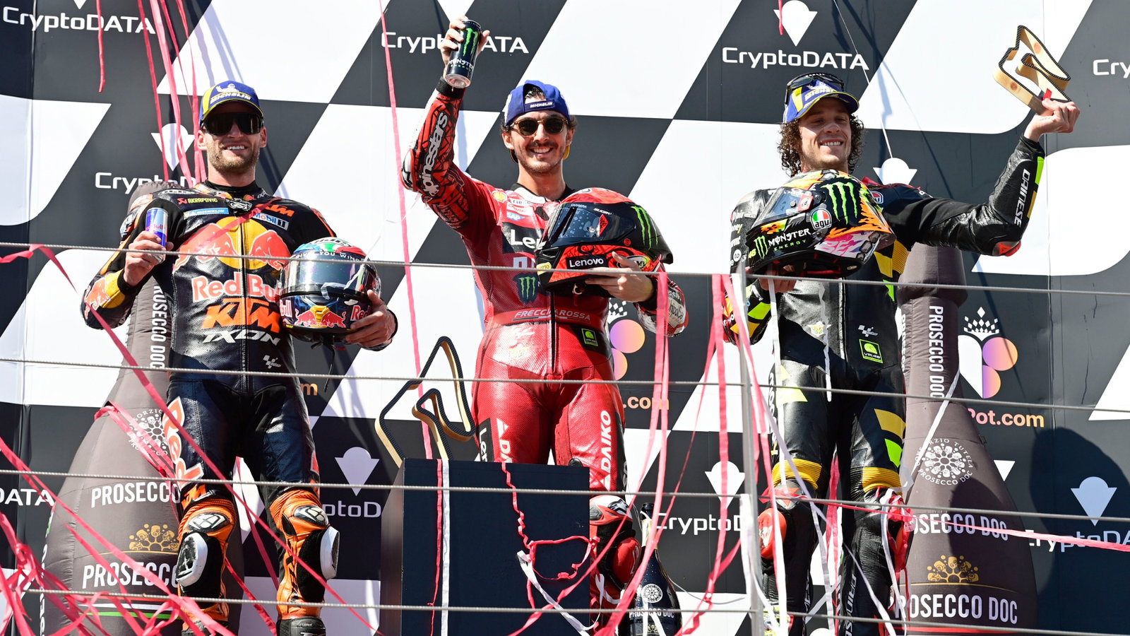 Austrian MotoGP podium 2023