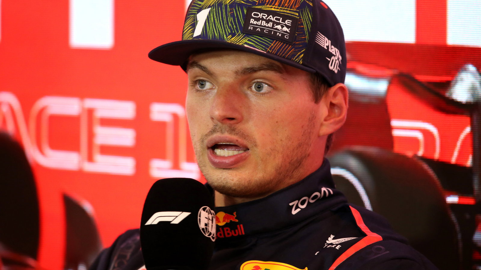 Max Verstappen (NLD) Red Bull Racing in the post qualifying FIA Press Conference. Formula 1 World Championship, Rd 14,