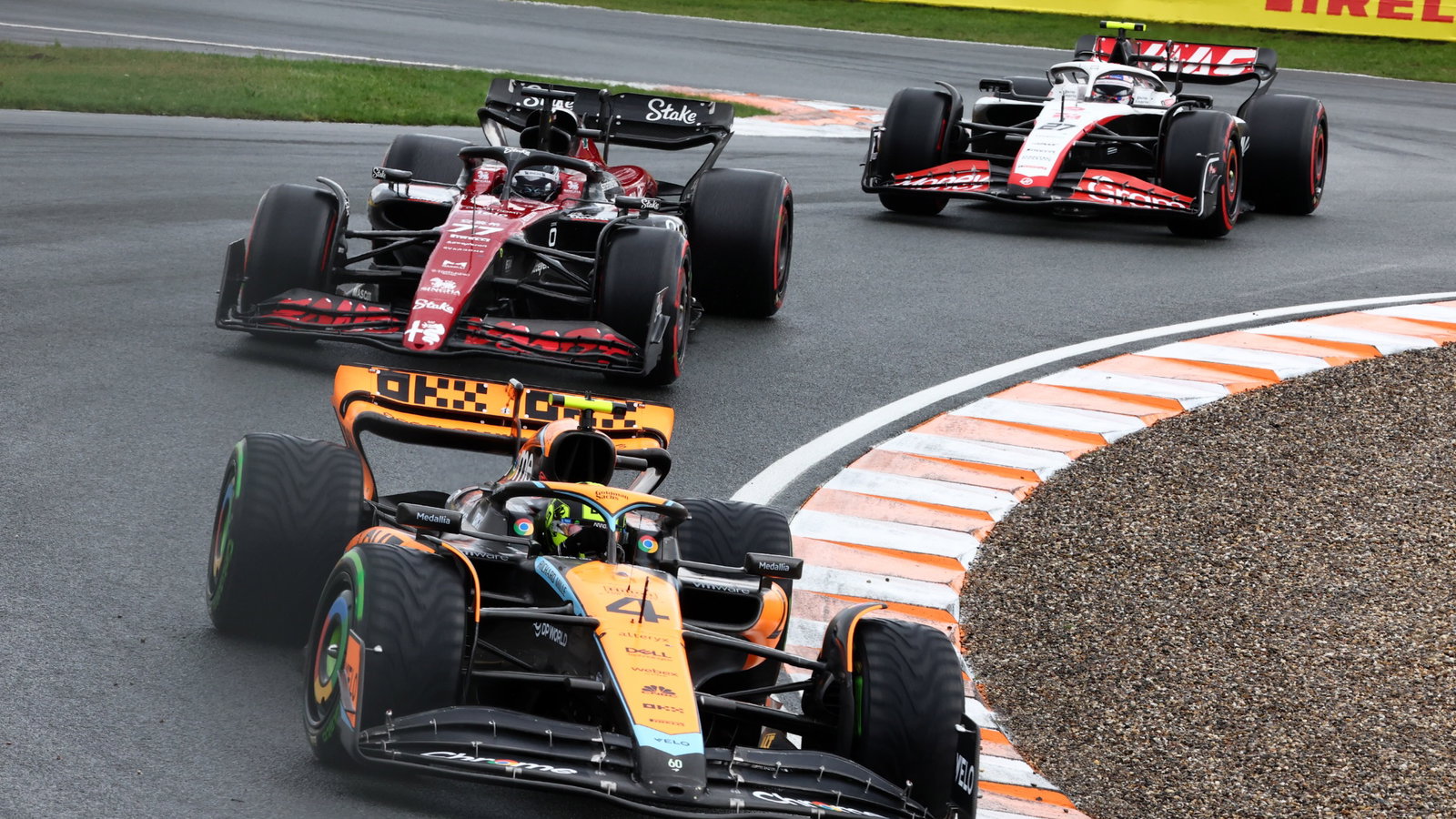 Lando Norris (GBR) McLaren MCL60. Formula 1 World Championship, Rd 14, Dutch Grand Prix, Zandvoort, Netherlands, Race