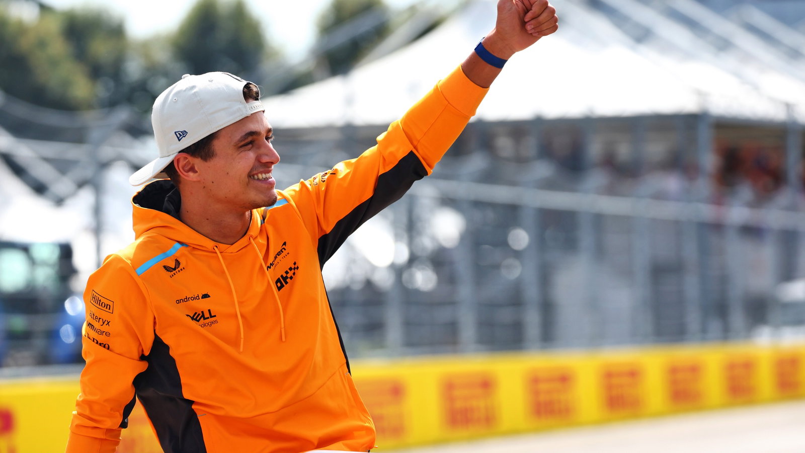 Lando Norris (GBR) McLaren on the drivers' parade. Formula 1 World Championship, Rd 15, Italian Grand Prix, Monza, Italy,