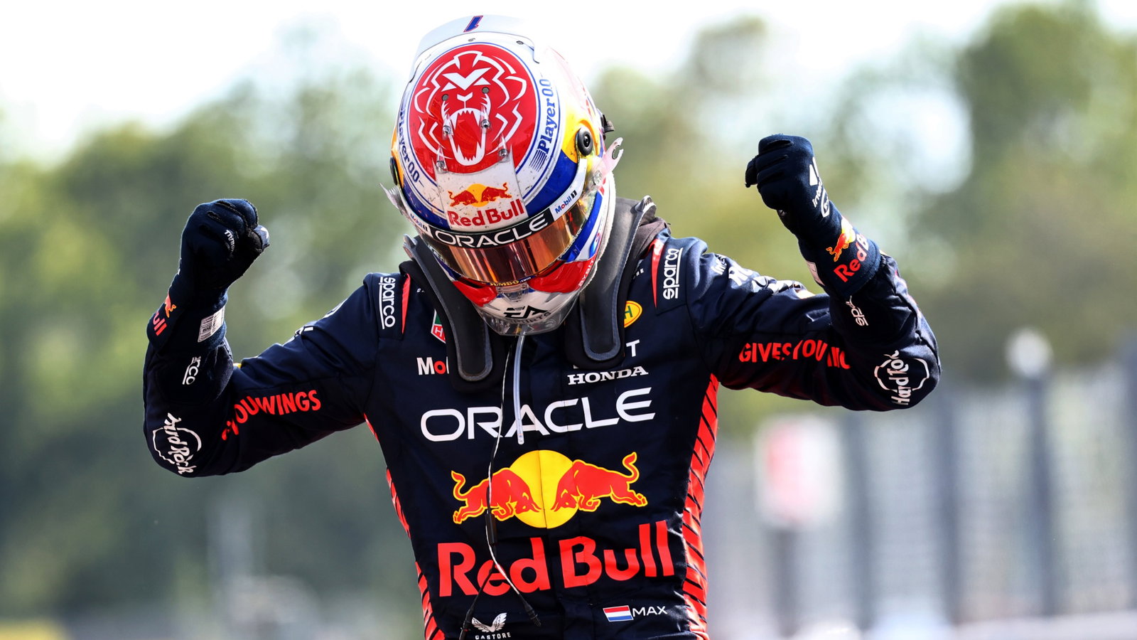 Race winner Max Verstappen (NLD) Red Bull Racing celebrates in parc ferme. Formula 1 World Championship, Rd 15, Italian