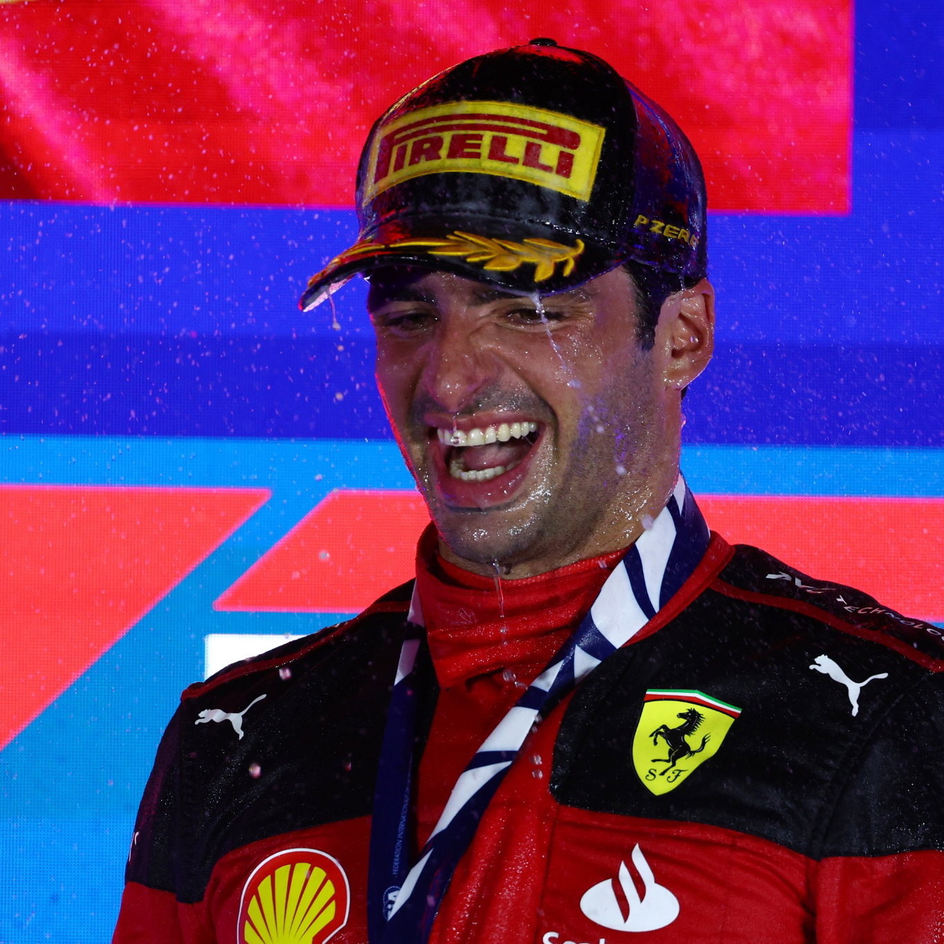 1st place Carlos Sainz Jr (ESP) Ferrari. Formula 1 World Championship, Rd 16, Singapore Grand Prix, Marina Bay Street