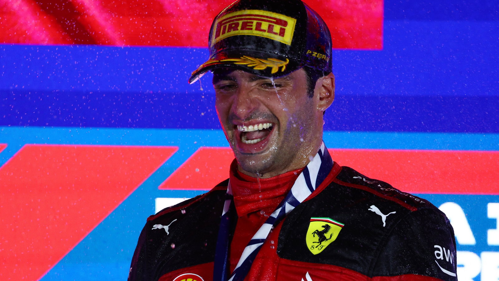 1st place Carlos Sainz Jr (ESP) Ferrari. Formula 1 World Championship, Rd 16, Singapore Grand Prix, Marina Bay Street