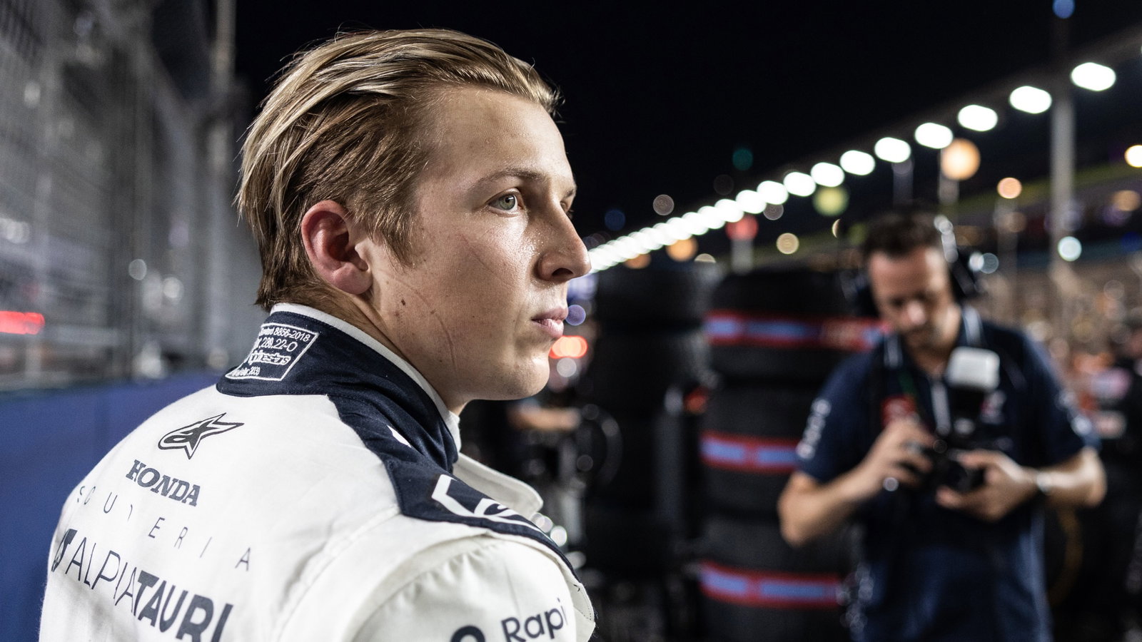 Liam Lawson (NZL) AlphaTauri Formula 1 World Championship, Rd 16, Singapore Grand Prix, Marina Bay Street Circuit,