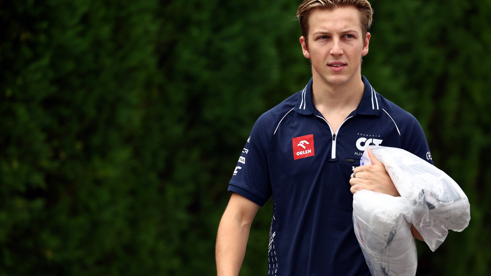 Liam Lawson (NZL) AlphaTauri. Formula 1 World Championship, Rd 17, Japanese Grand Prix, Suzuka, Japan, Preparation Day.
-