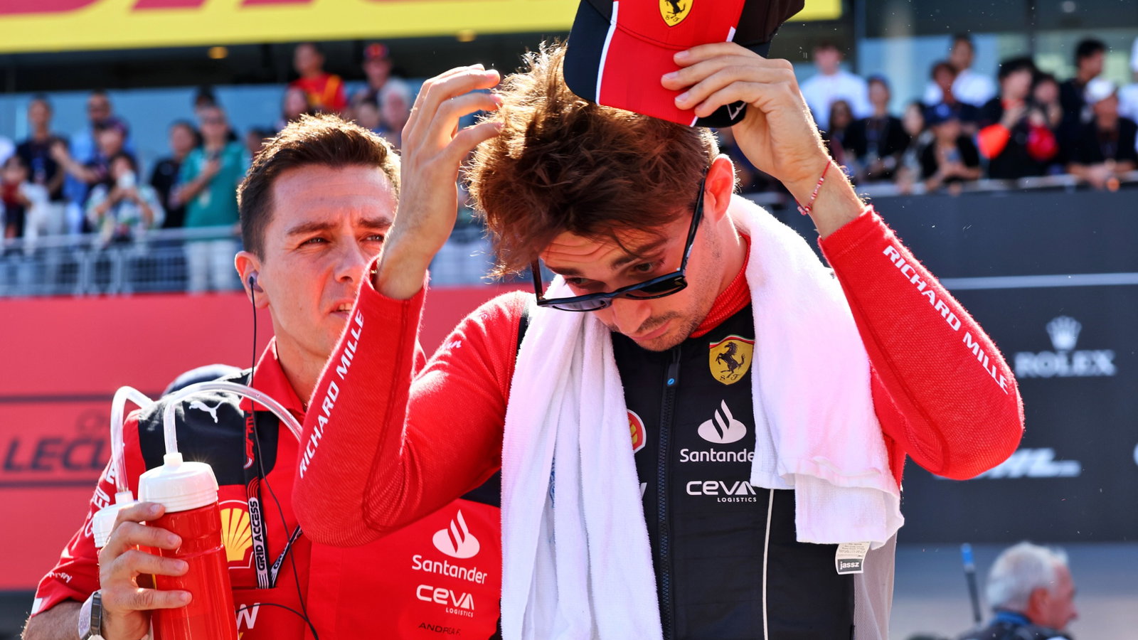 Charles Leclerc (MON) Ferrari on the grid. Formula 1 World Championship, Rd 17, Japanese Grand Prix, Suzuka, Japan, Race