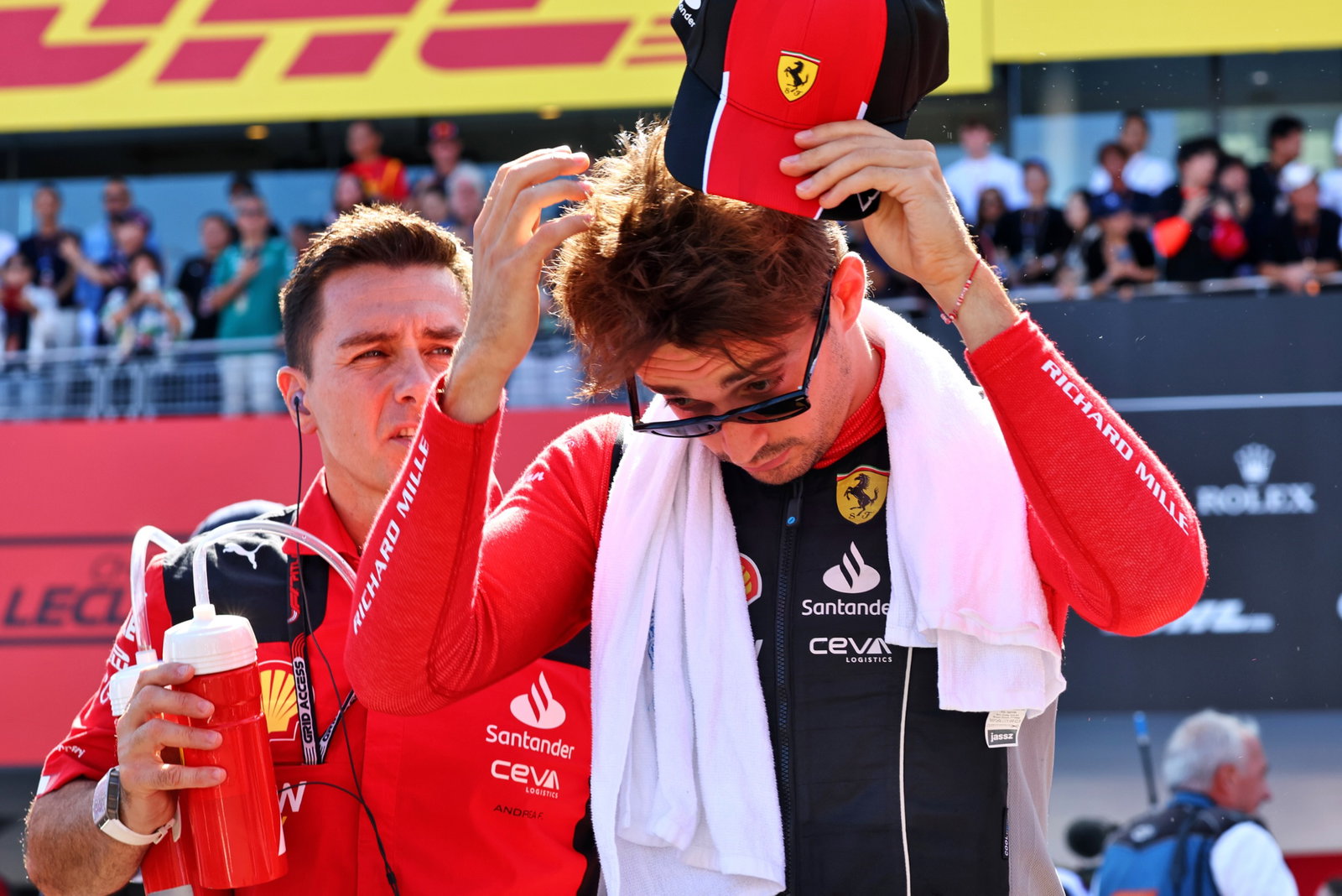 Charles Leclerc (MON) Ferrari on the grid. Formula 1 World Championship, Rd 17, Japanese Grand Prix, Suzuka, Japan, Race